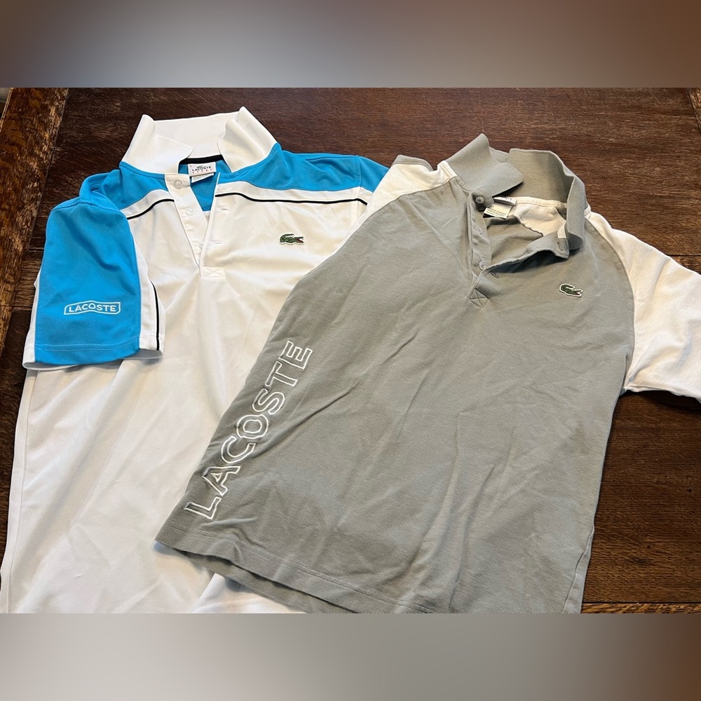 LOT of 2 Vintage Men’s Lacoste Sport Polos Small